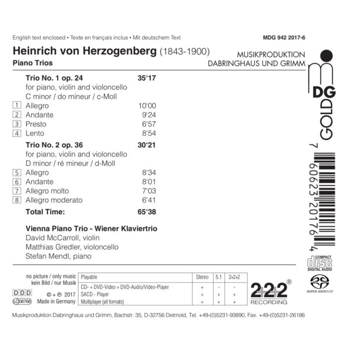 Herzogenberg: Piano Trios op. 24 & 36 - slide-1