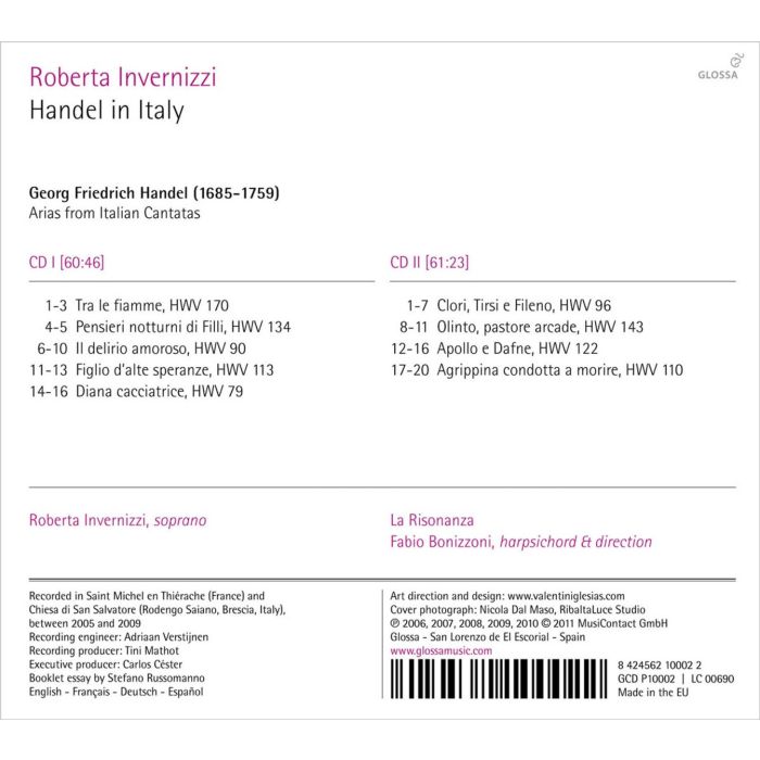 Roberta Invernizzi: Handel in Italy - arie z kantat włoskich - slide-1
