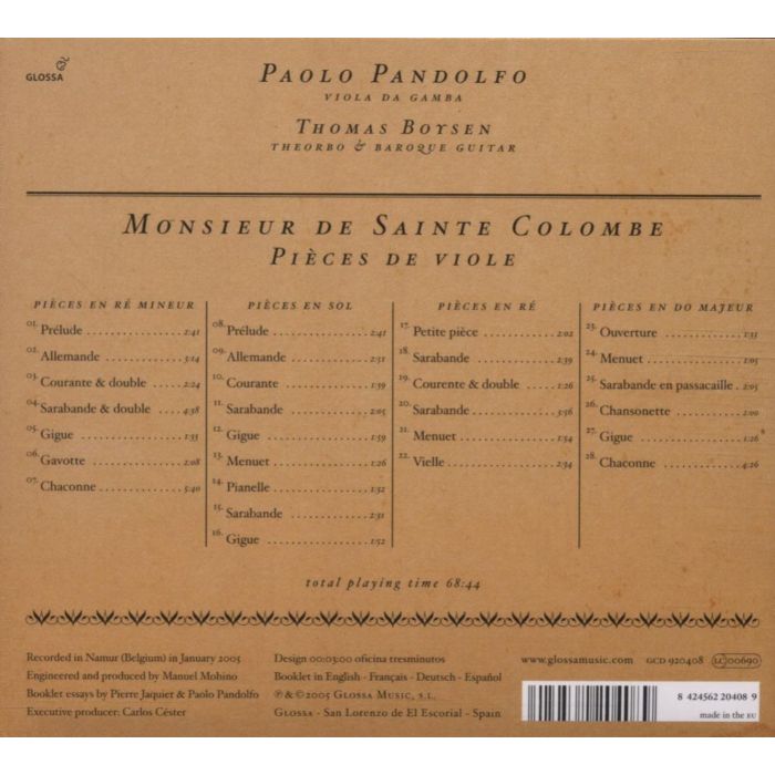 Sainte Colombe: Pieces de viole - slide-1