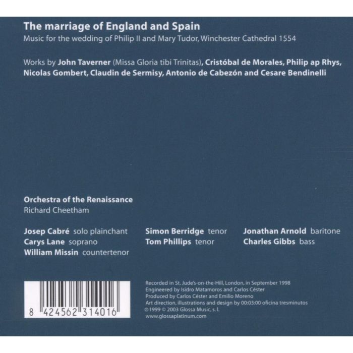 The Marriage of England and Spain: Cabezone, Morales, Gombert, Taverner - slide-1