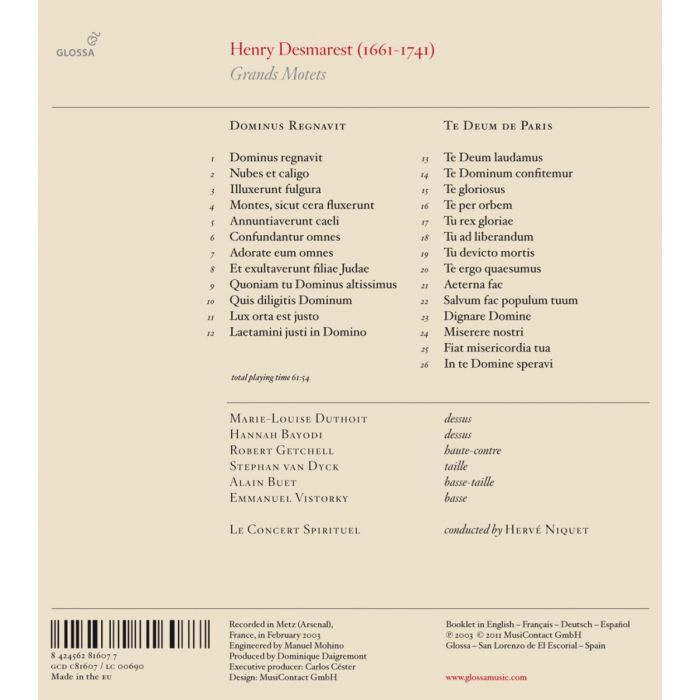 Desmarest: Grands Motets - slide-1