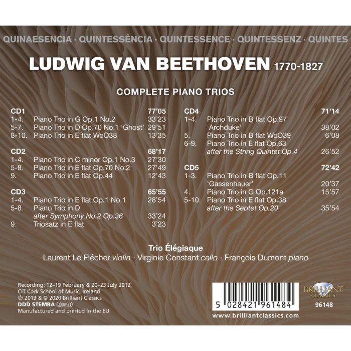 Quintessence Beethoven: Complete Piano Trios - slide-1