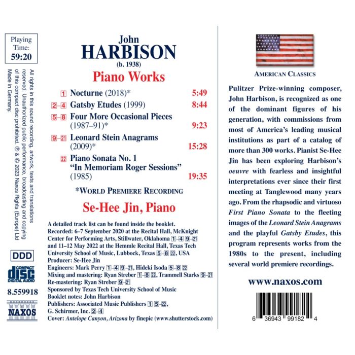 Harbison: Piano Works - slide-1