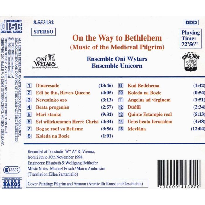 On the Way to Bethlehem: Music of the Medieval Pilgrim - slide-1