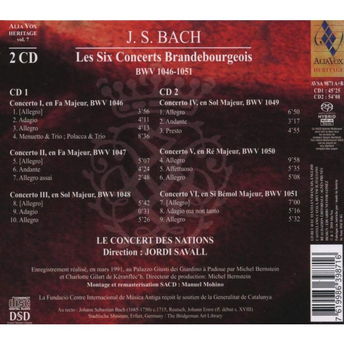 Bach: Brandenburg Concertos (Les Six Concerts Brandebourgeois) - slide-1