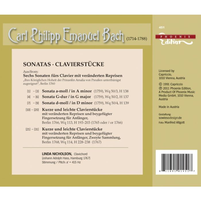 Bach, C.P.E.: Sonatas - slide-1