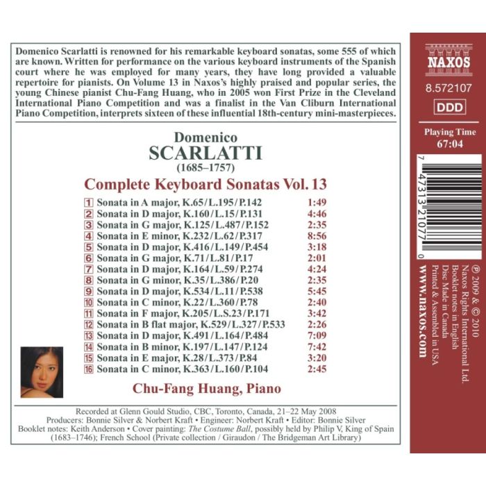 Scarlatti: Complete Keyboard Sonatas Vol. 13 - slide-1