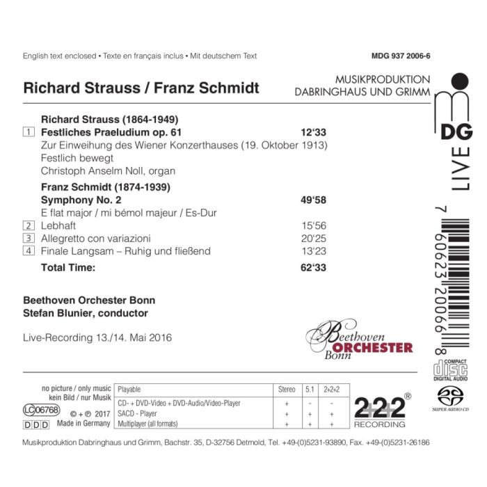 Schmidt: Symphony No. 2; Strauss: Festival Prelude - slide-1