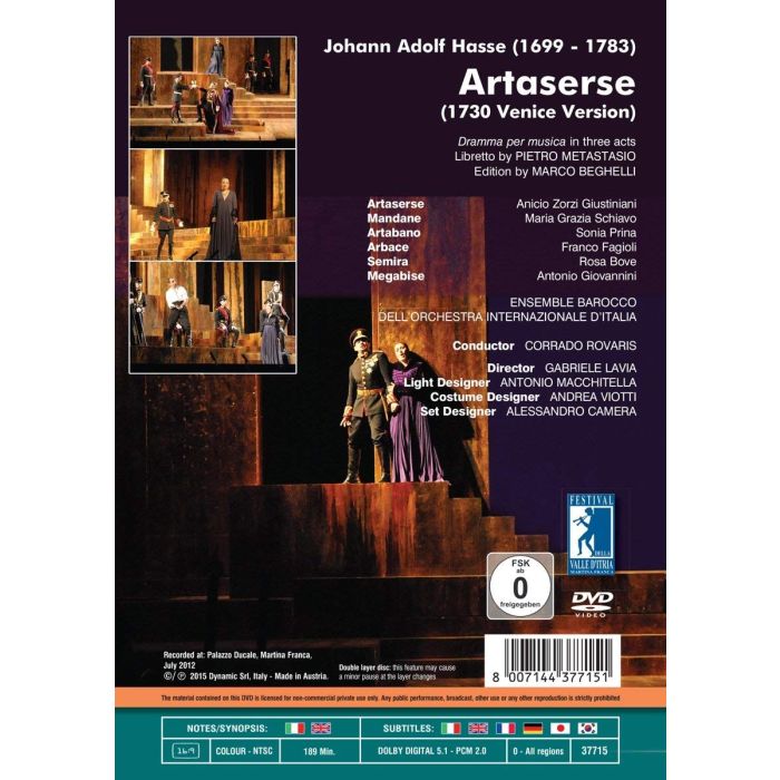 Hasse: Artaserse - slide-1