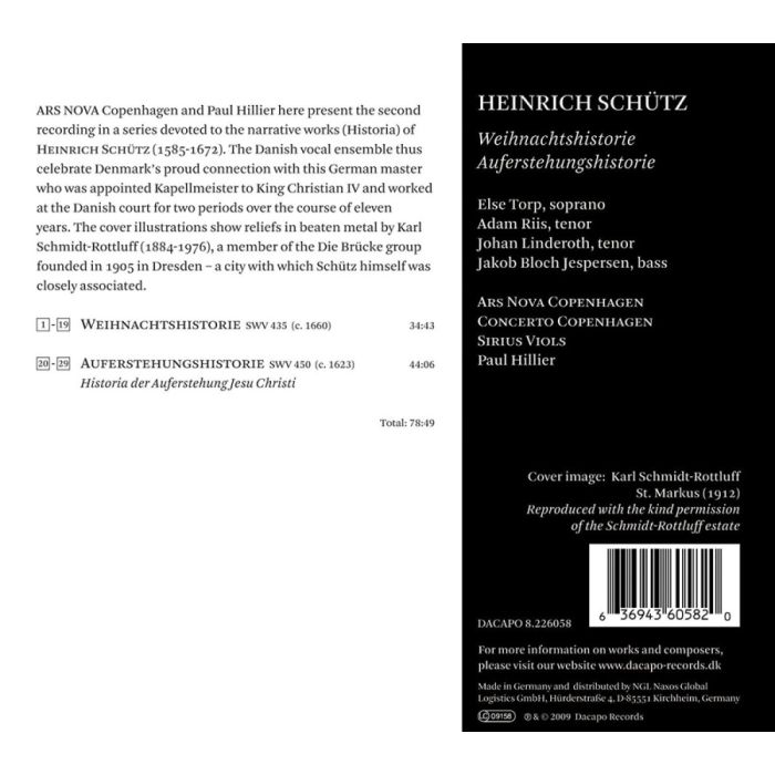 Schütz: Weihnachtshistorie, Auferstehungshistorie - slide-1