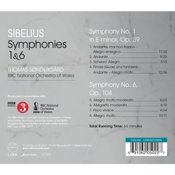Sibelius: Symphonies Nos. 1 & 6 - slide-1