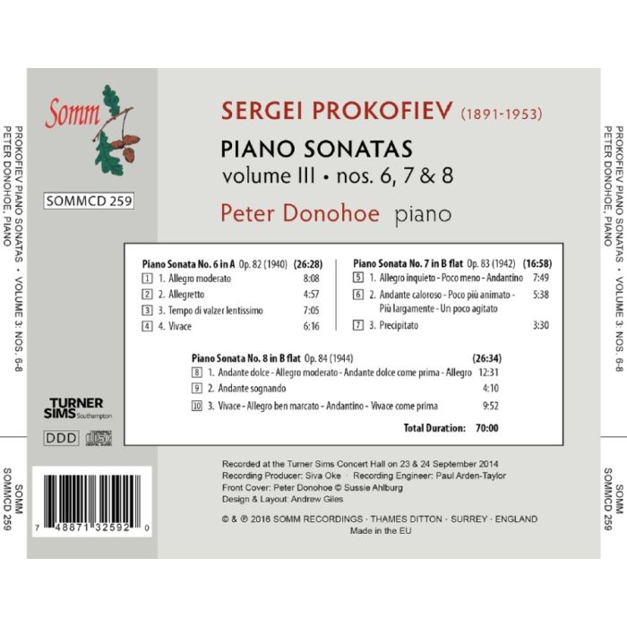 Prokofiev: Piano Sonatas Vol. 3 - slide-1