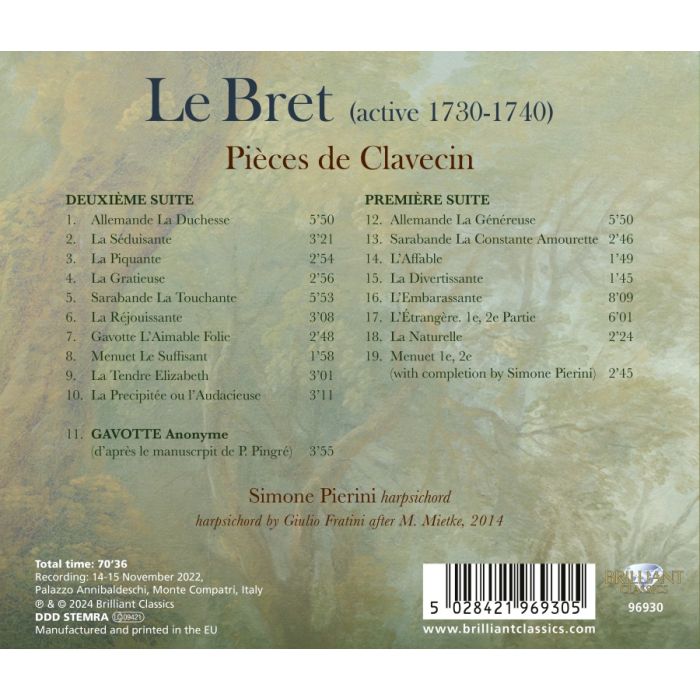 Le Bret: Pièces de Clavecin - slide-1