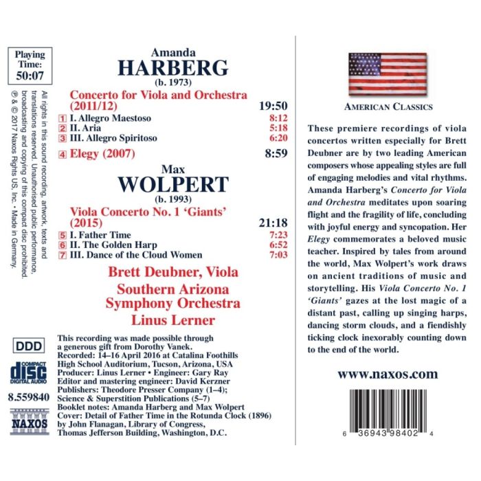 Harberg & Wolpert: Viola Concertos - slide-1