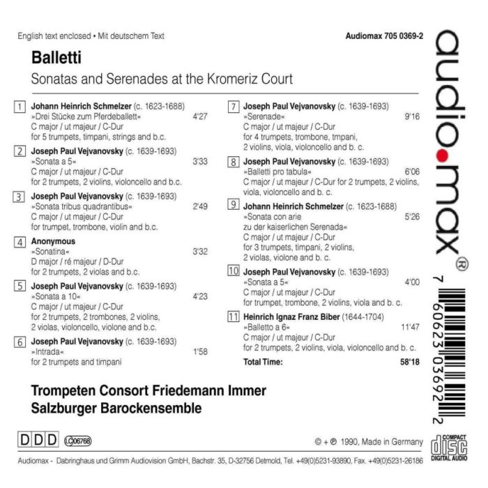 Balletti - Sonatas and Serenades at the Kromeriz Court - slide-1