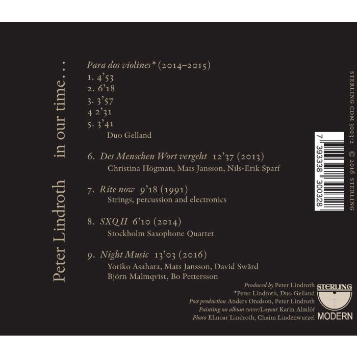 Lindroth, Peter: in our time... - slide-1