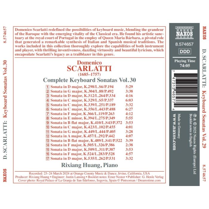 Scarlatti: Complete Keyboard Sonatas Vol. 30 - slide-1