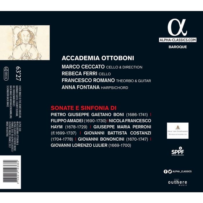 Il violoncello del cardinale - Perroni; Bononcini; Boni; Costanzi; Haym; ... - slide-1
