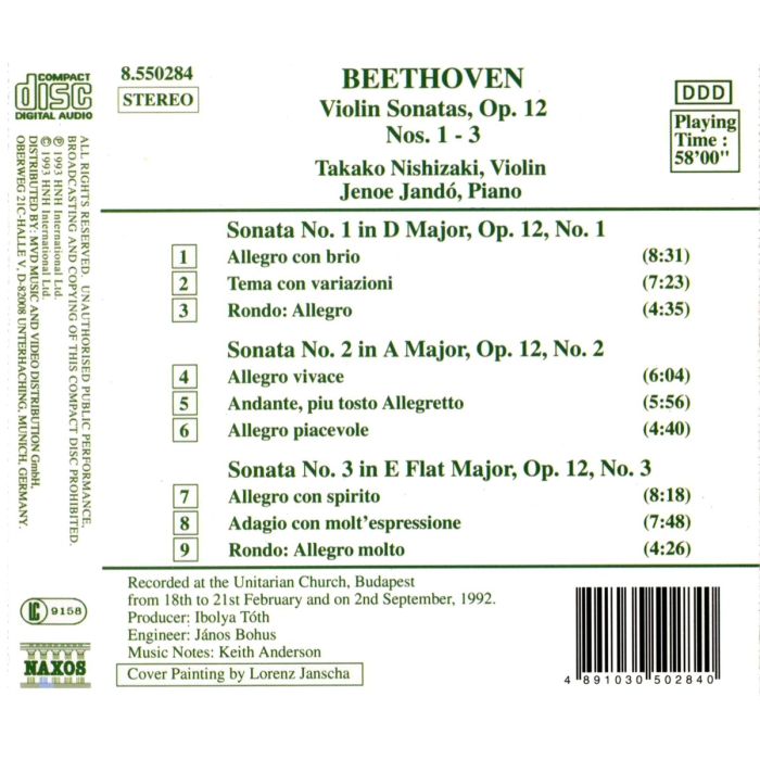 Beethoven: Violin Sonatas nos. 1 - 3 - slide-1