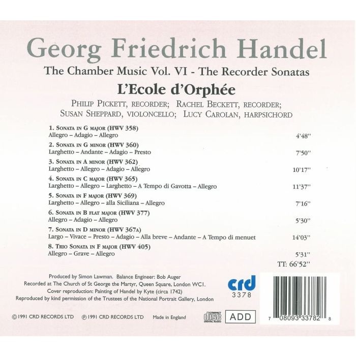 Handel Recorder Sonatas - slide-1