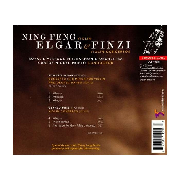 Elgar/Finzi: Violin Concertos - slide-1