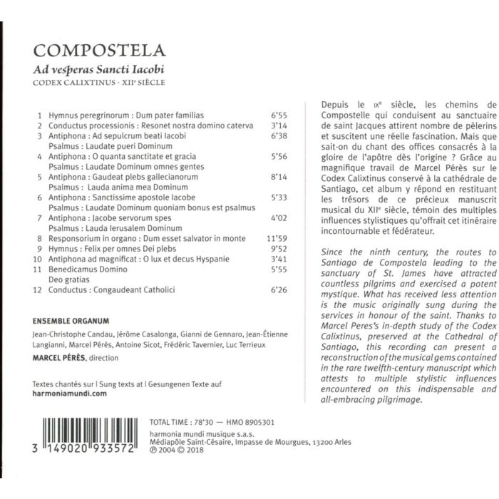 Compostela: Ad vesperas Sancti Iacobi, Codex Calixtinus - XIIe siècle - slide-1