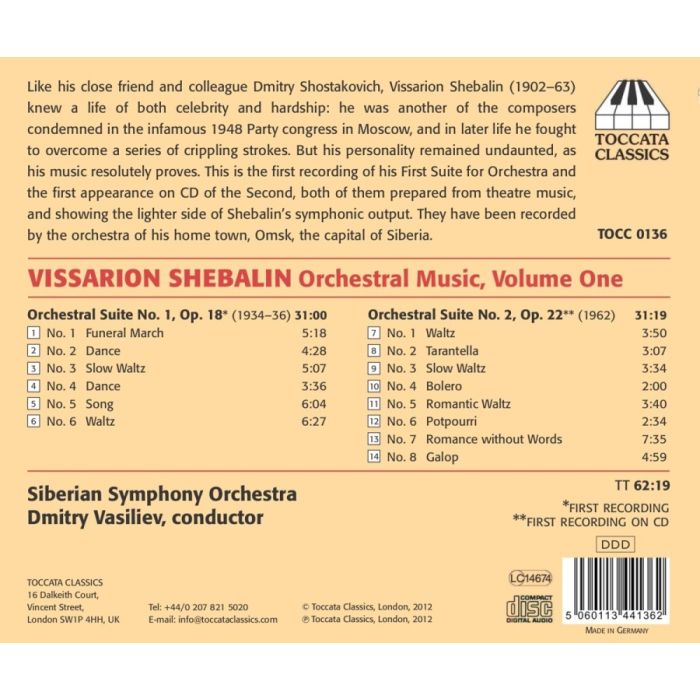 Shebalin: Orchestral Music Vol. 1 - slide-1