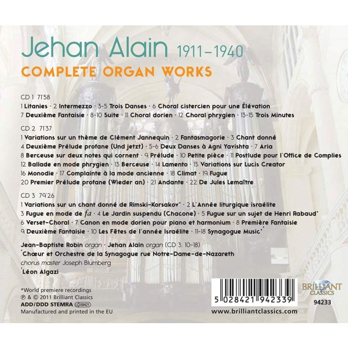 Alain: Complete Organ Works - slide-1