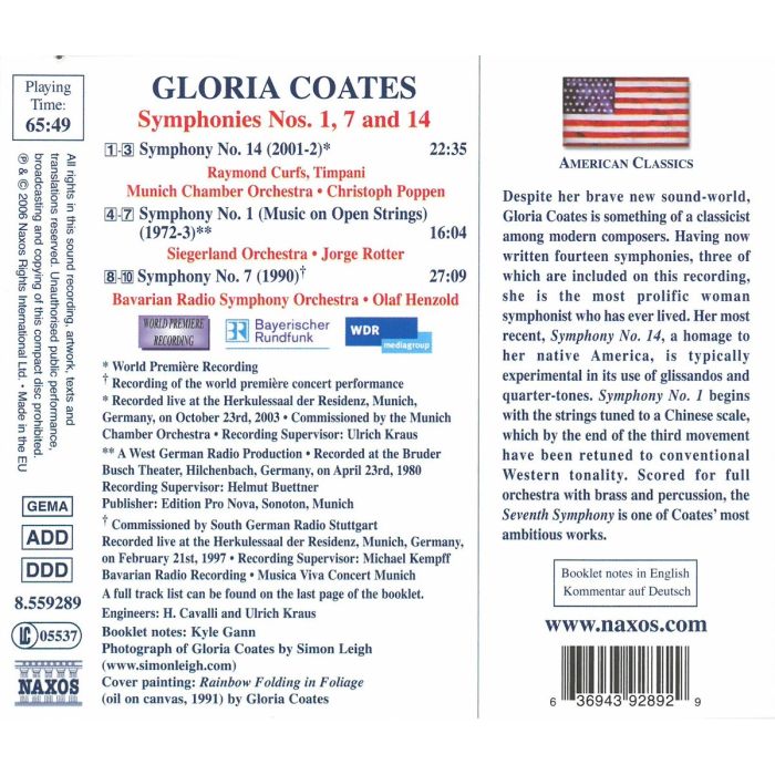 COATES: Symphonies nos 1, 7 - slide-1