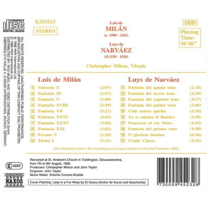 MILAN/NARVAEZ: Music for Vihuela - slide-1