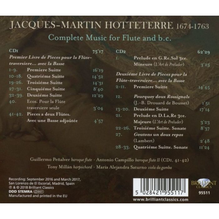 Hotteterre: Complete Music for Flute and b.c. - slide-1