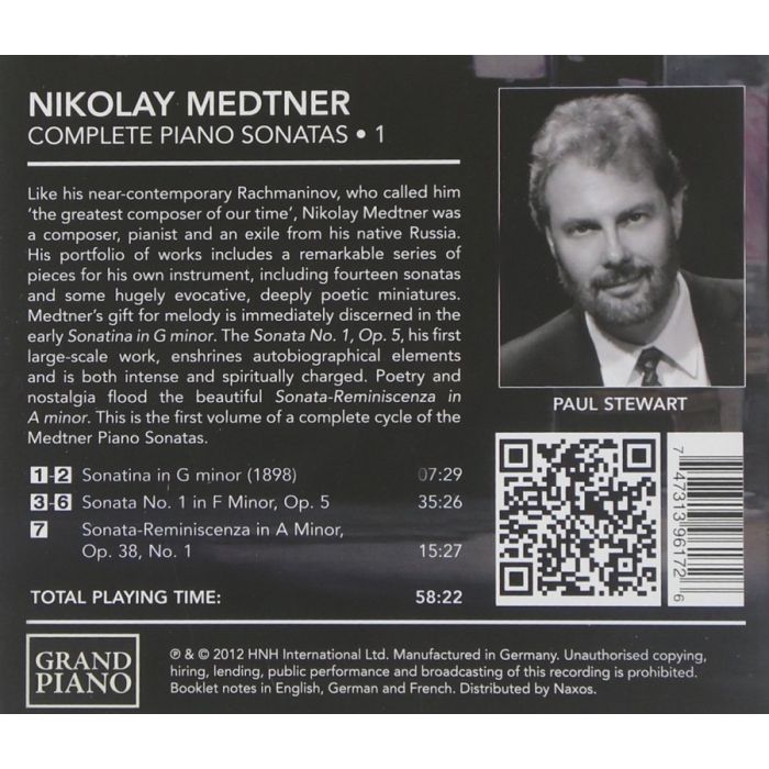 Medtner: Complete Piano Sonatas Vol. 1 - slide-1