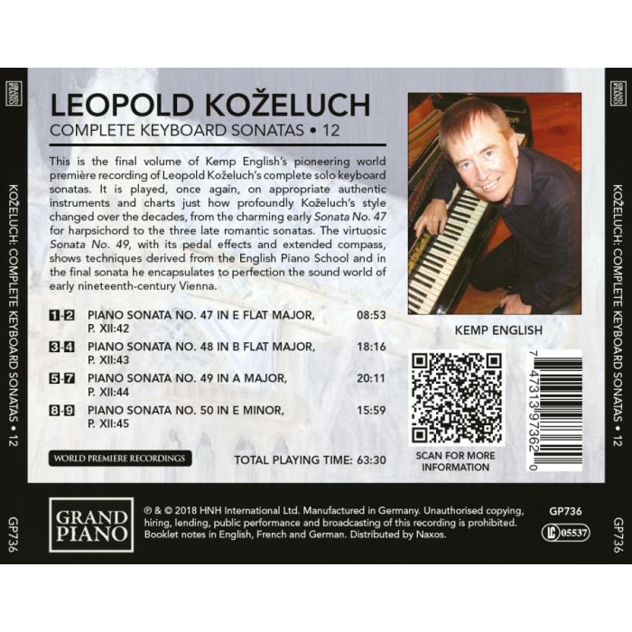 Koželuch: Keyboard Sonatas 12 - slide-1