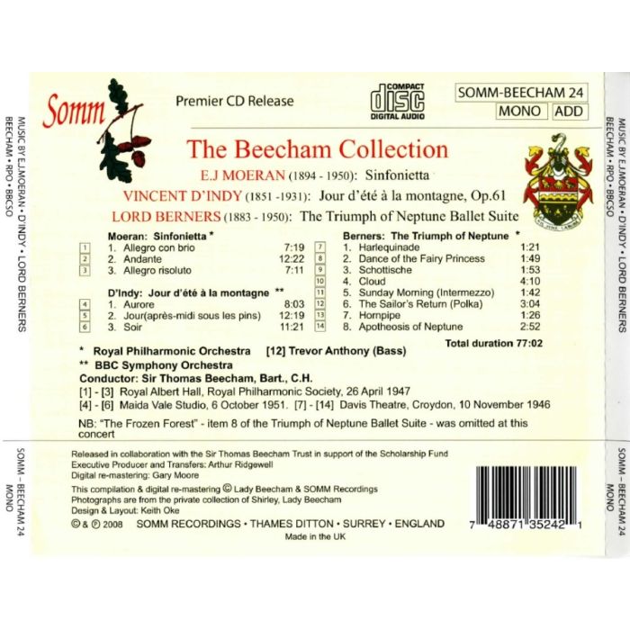 The Beecham Collection: Moeran, D’Indy & Berners - slide-1