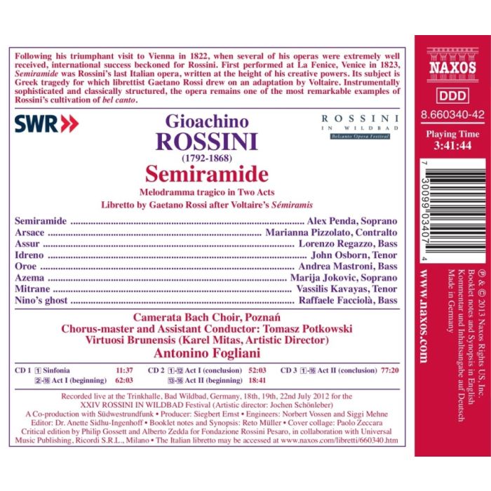 Rossini: Semiramide, Melodramma tragico in 2 acts - slide-1
