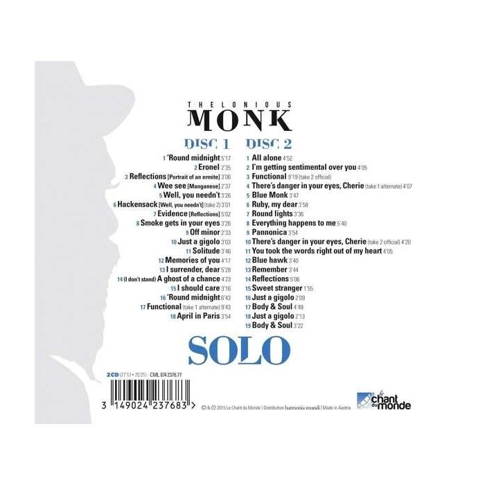 Monk, Thelonious: Solo (1954-1961) - slide-1