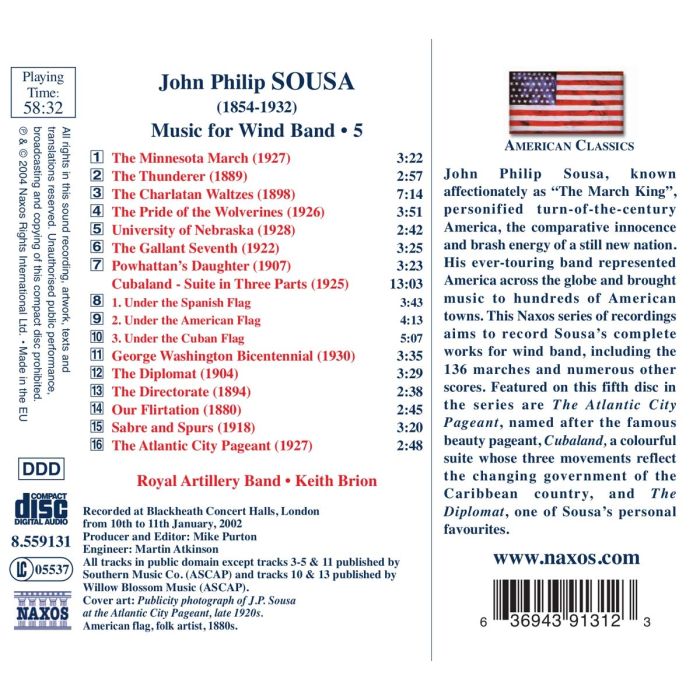 SOUSA: Music for Wind Band Vol. 5 - slide-1