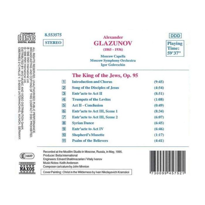 GLAZUNOV: The King of the Jews - slide-1