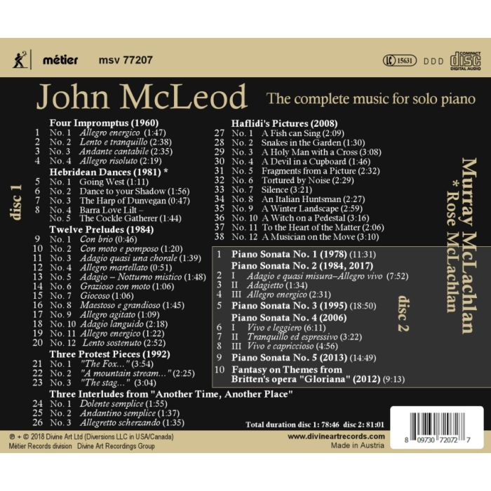 McLeod: Music for Solo Piano - slide-1