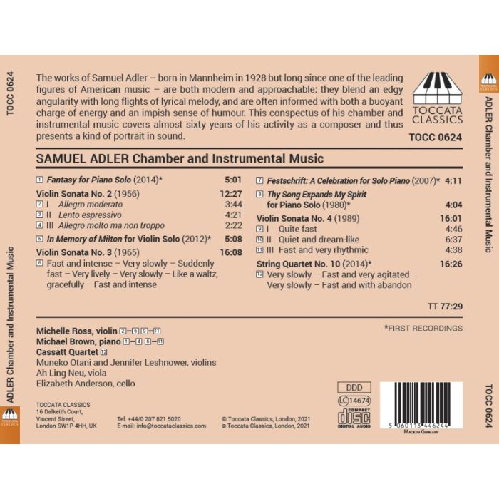 Adler: Chamber and Instrumental Music - slide-1