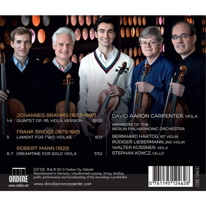 Brahms: Quintet, Bridge: Lament, Mann: Dreamtime - slide-1