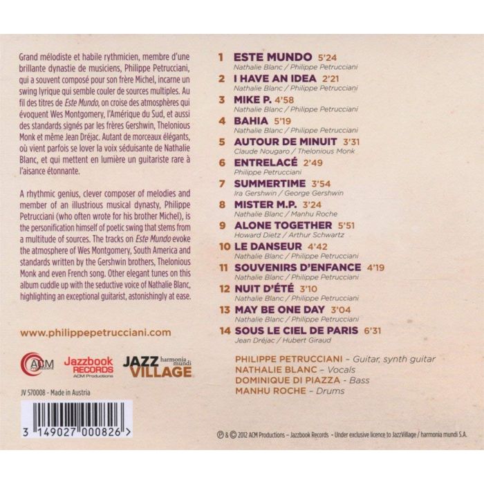 Philippe Petrucciani Featuring Nathalie Blanc: Este Mundo - slide-1
