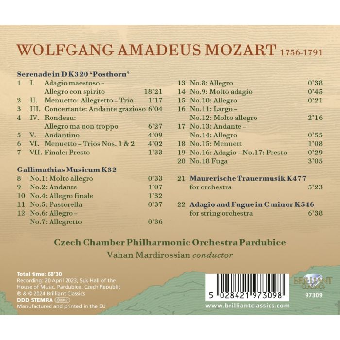 Mozart: 'Posthorn' Serenade; Gallimathias Musicum - slide-1