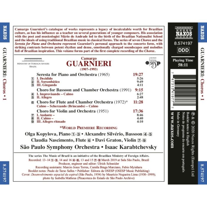 Guarnieri: Choros, Vol. 1 - Seresta - slide-1