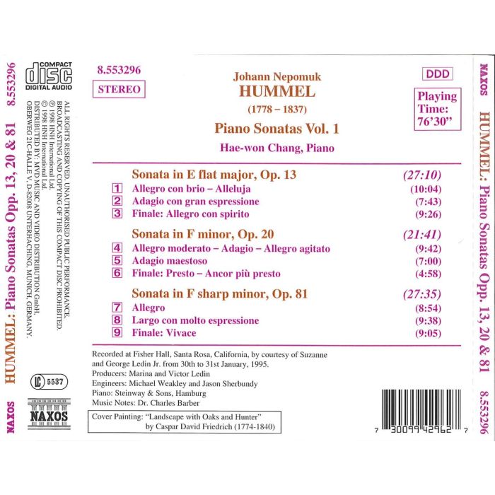 HUMMEL: Piano Sonatas - slide-1