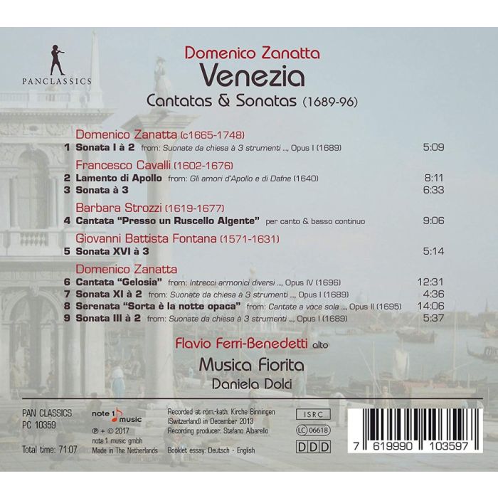 Zanatta: Venezia - Cantatas & Sonatas - slide-1