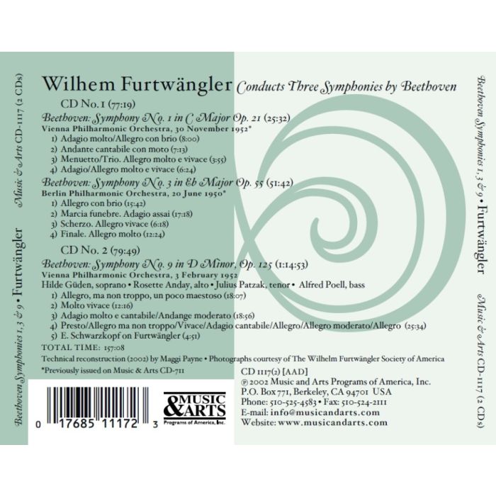 Wilhelm Furtwangler Conducts Beethoven Three Symphonies - slide-1