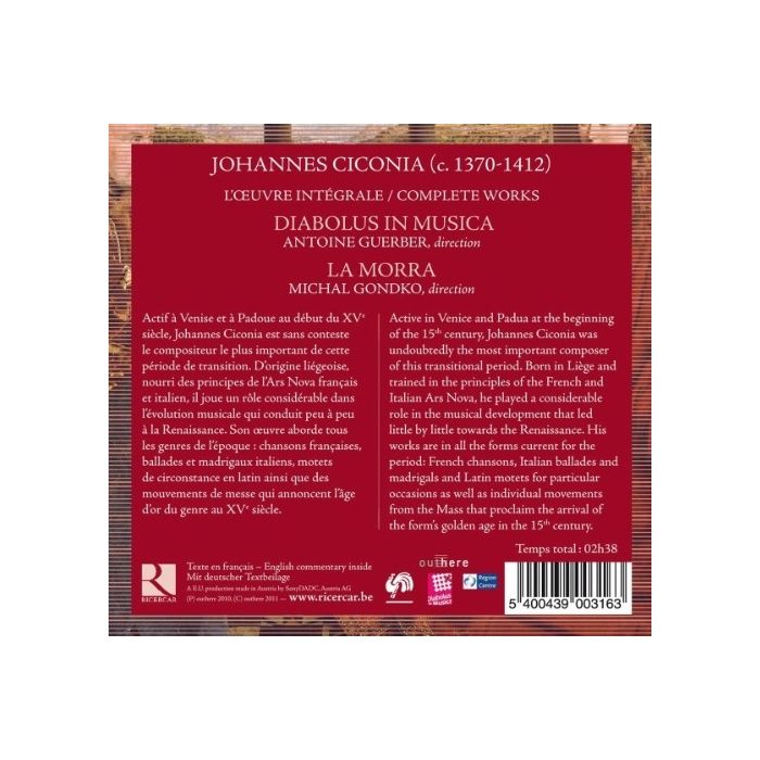 Ciconia: Opera omnia (Complete works) - Motets, Italian & French secular works, Canons - slide-1