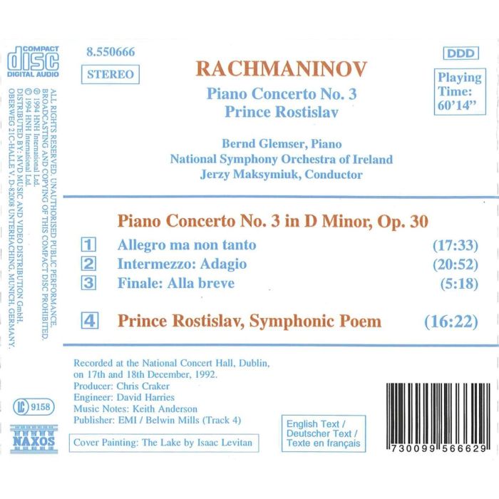 RACHMANINOV: Piano Concerto vol. 3 - slide-1