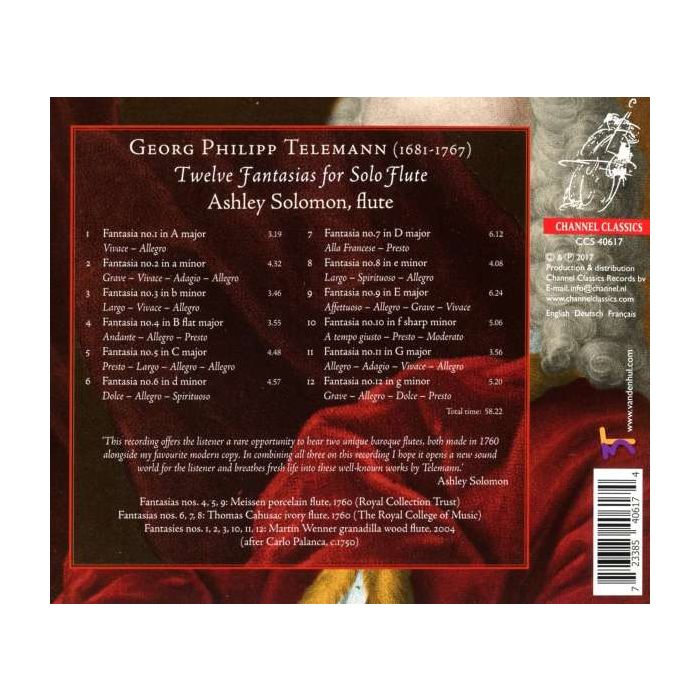Telemann: 12 Fantasias for Solo Flute - slide-1